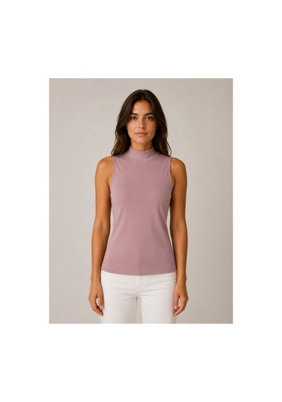 Pijamask Kadın Siyah Dik Yaka Kolsuz Esnek Kumaş Basic Tekli Bluz Pembe Pijamask Kadın Siyah Dik Yaka Kolsuz Esnek Kumaş Basic Tekli Bluz Pembe