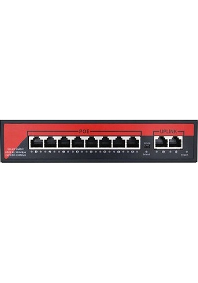 Ezcool EZ-08PSF-FG 8Port 8ge+2ge F.Gigabit Poe Switch 120W