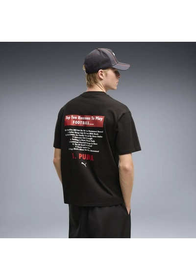 Puma Graphıc Football Tee Siyah Erkek T-shirt
