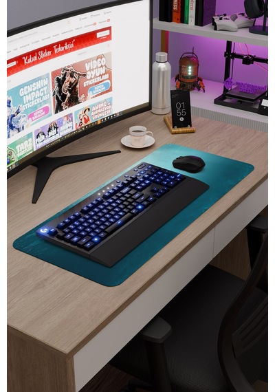 Sualtı Kaymaz Dikişli Kauçuk Oyuncu Mousepad V4 - 70x30 Xl Gaming Mouse Pad Fare Altlığı