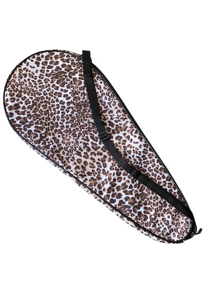Leon Premium 27 İnch Raket Kılıfı Leopar Desenli Kahve
