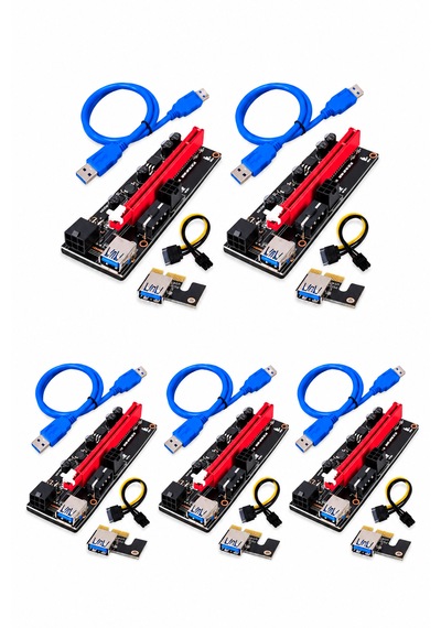 Riser Harici Ekran Kartı Pcie 1x To 16x V.009s 10'lu Set