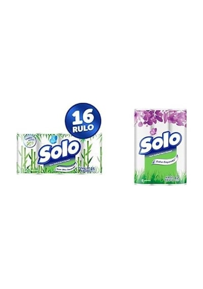 Solo Tuvalet Kağıdı Bambu Katkılı 16'lı Ve Solo Kağıt Havlu 12'li