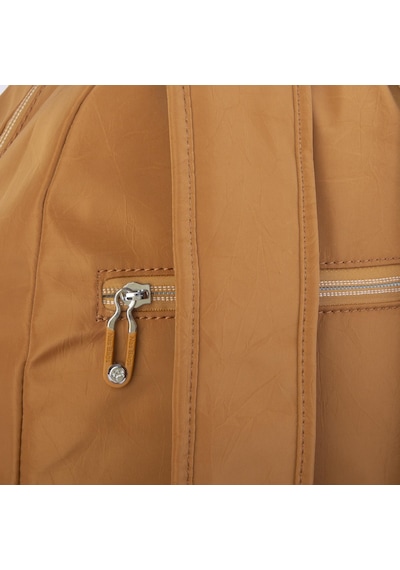 Nas Bag Büyük Boy Unisex Hafif Ve Su Geçirmez Çok Gözlü Sırt Çantası Hardal