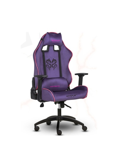 Rio Balerion Terletmez Kadife Kumaş Mor Gaming Oyuncu Koltuğu -4 Mor