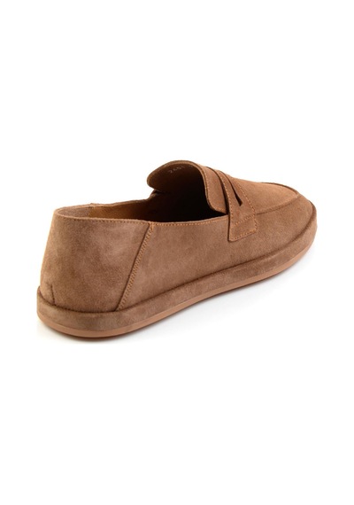 Bambi Taba Leather Erkek Loafer Ayakkabı E01589240102 Taba
