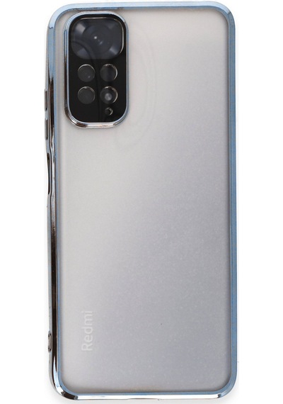 Newface Xiaomi Redmi Note 11 Kılıf Razer Lensli Silikon - Açık Mavi Açık Mavi
