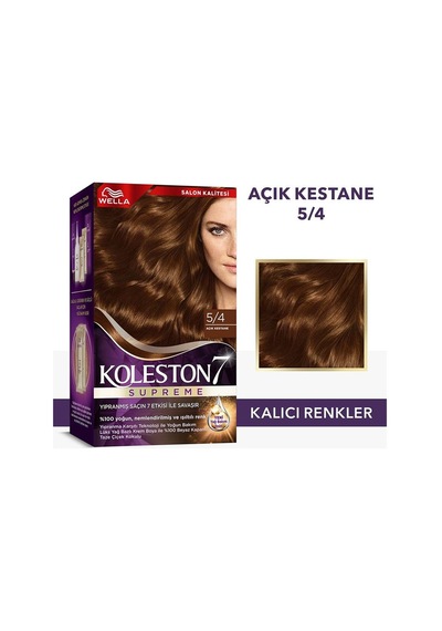 Koleston Supreme Kit 5/4 Açık Kestane Saç Boyası
