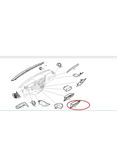 Iveco Daıly Kapak Torpido Orta