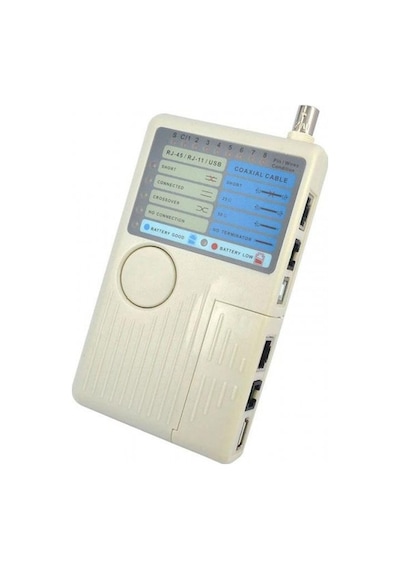 Kablo Test Cihazı Rj11 Rj45 Usb Bnc Lan Ağ Kablosu Test Cihazı