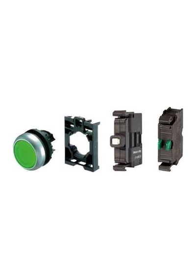 Eaton M22-dl-g/k10led ,kontak-1a Yeşil-24v Yaylı M22 Buton