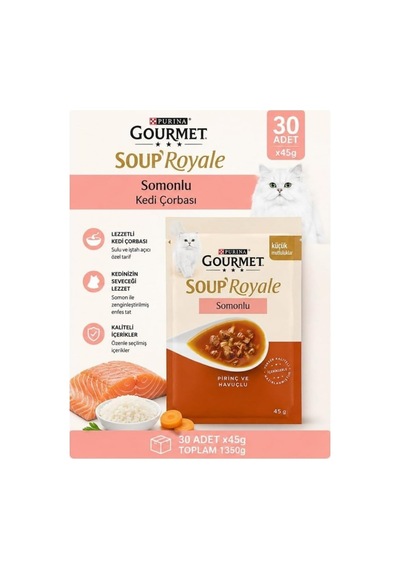 Soup Royale Somonlu Kedi Çorbası 30x45g