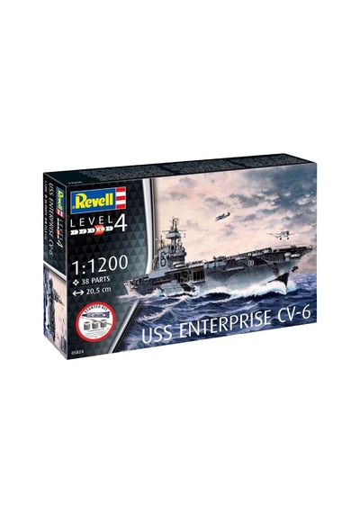Revell Starter Kit Gemi Uss Enterprise Cv-6 75824