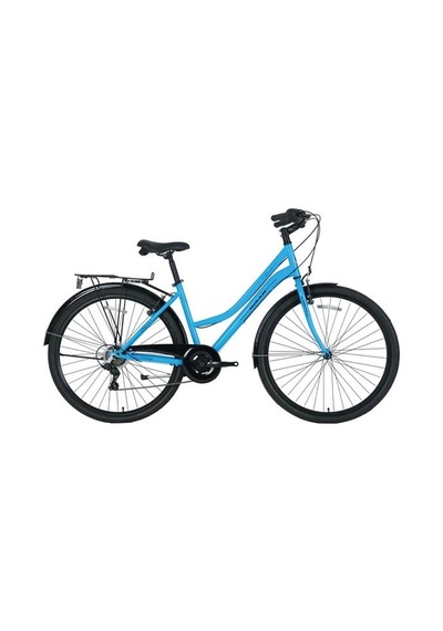 Bisan Smıle Bayan Şehir Bisikleti 44cm V 26 Jant 7 Vites Mavi Siyah Çok Renkli