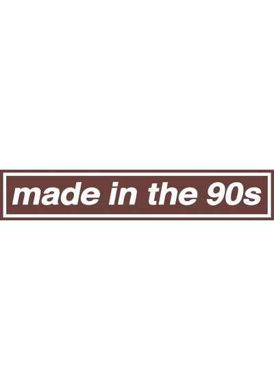 Made In The 90s Araba Stickeri 17x17 Cm Kahverengi