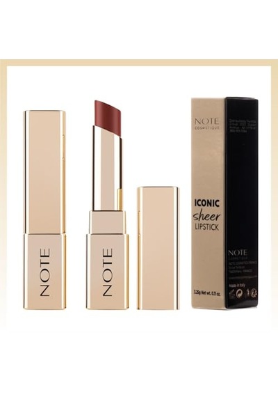Note Cosmetics Iconic Sheer Lipstick 205 Mystick Nemlendirici Parlak Ruj, Nude 00