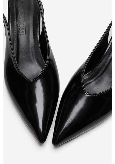 Alewomen Siyah Rugan Sivri Burun Arka Açık 4 Cm Topuk Boyu Gormi Stiletto Kadın Ayakkabı Siyah Rugan Alewomen Siyah Rugan Sivri Burun Arka Açık 4 Cm Topuk Boyu Gormi Stiletto Kadın Ayakkabı Siyah Rugan