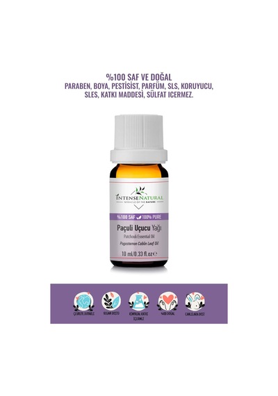 Intense Natural Paçuli Tefarik Uçucu Yağı 10 ML