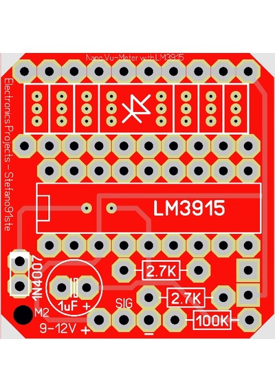 Vu Metre Devresi 10 Ledli Vu-Meter - Lm3915