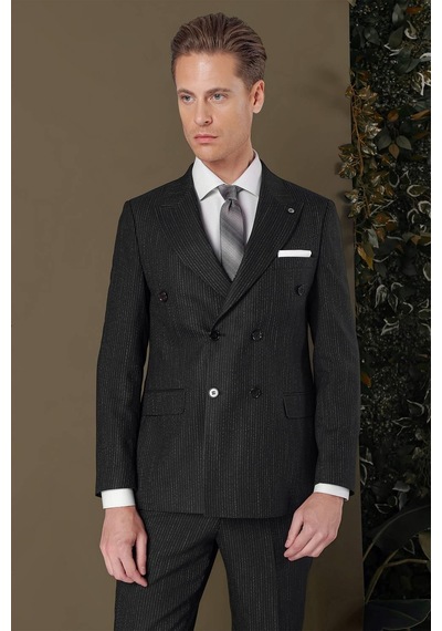Efor Tk 884 Slim Fit Lacivert Klasik Takım Elbise Lacivert