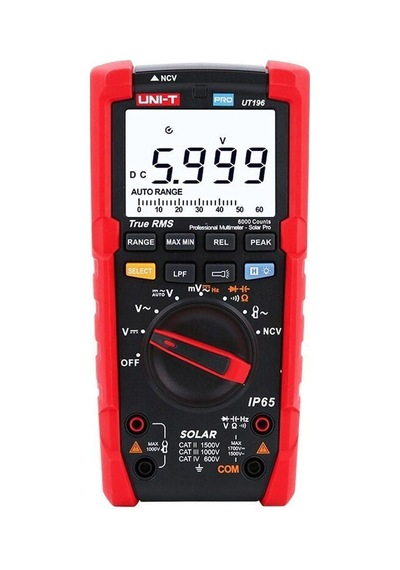 Unit Ut196 1700v Dc True Rms Profesyonel Solar Dijital Multimetre