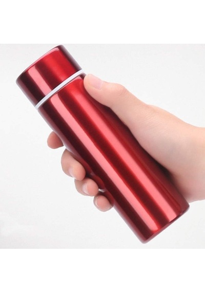 Termos 304 Paslanmaz Çelik Çift Katman 150 Ml Cep Tipi Mini Ufak Kirmizi