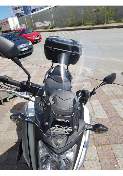 16-20 Honda Nc 750X Uzun Ön Cam Şeffaf 56cm 4mm Zeus Nc750