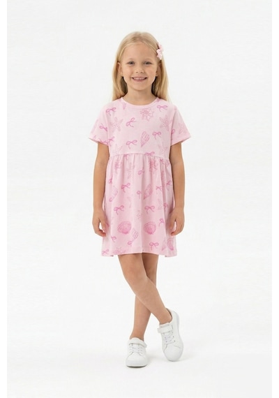 Bunny Hopp Bunnyhopp Deniz Temalı Kısa Kollu Kız Çocuk Elbise - %100 Pamuklu Pembe Yazlık Elbise Bunny Hopp Bunnyhopp Deniz Temalı Kısa Kollu Kız Çocuk Elbise - %100 Pamuklu Pembe Yazlık Elbise