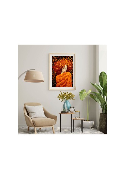 Poster Ahşap Çerçeveli Oturma Odası Salon Mutfak Dekoratif Tablo Çok Renkli - 808494176 Çok Renkli