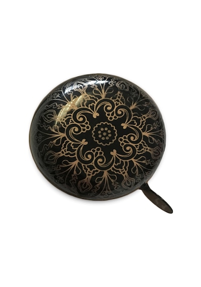Impact Tamamen Metal Kaliteli Bisiklet Zili - Siyah - Motif Desen Siyah