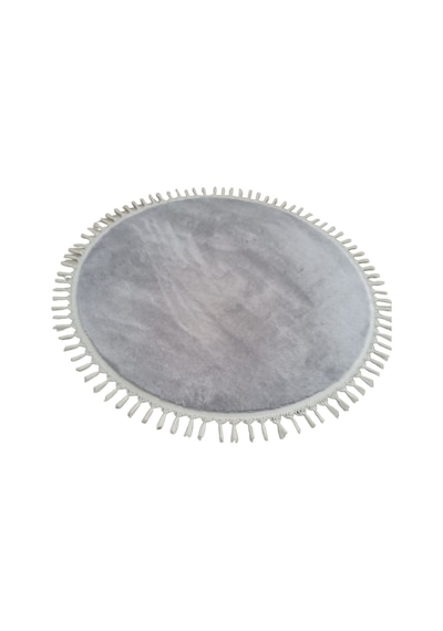 Altuncarpet Açık Gıri Ponpon Saçaklı Modern Post Pelüş Halı Kayma