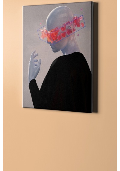 Webstyle Sayılarla Boyama Seti Kasnaklı Sanal Dünyadan Biri 60x75 Cm