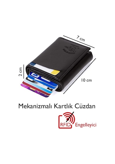Adelina Bags Adelina Erkek Siyah Deri Çelik Kasalı El Ve Omuz Çanta Ve Kartlık