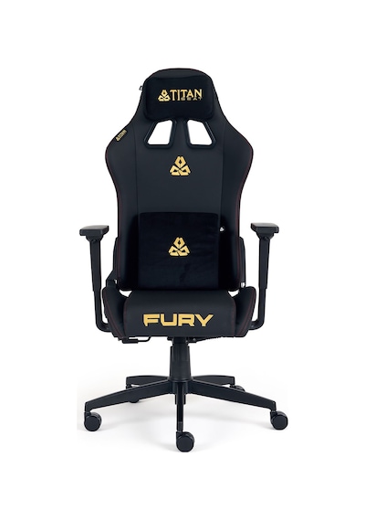 Titanseat Fury Leather Gold Oyuncu Koltuğu Siyah