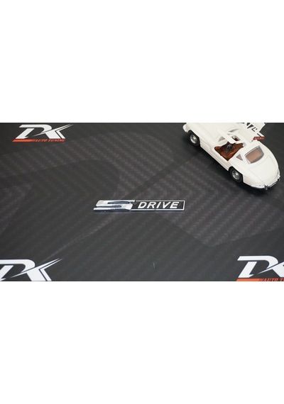 Bmw S Drive Krom Metal Bagaj Logo 3M 3D