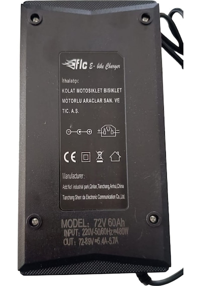 Elektrikli Bisiklet Şarj Cihazı 72v 60ah Oranlı Falcon