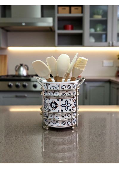 Kaşıklık - Ceramic Desen Gümüş