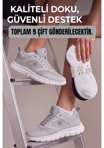 Velocto 9 Çift Özel Yıkanmış Parfümlü Pamuklu Bilek Boy Unisex Çorap Seti Karışık