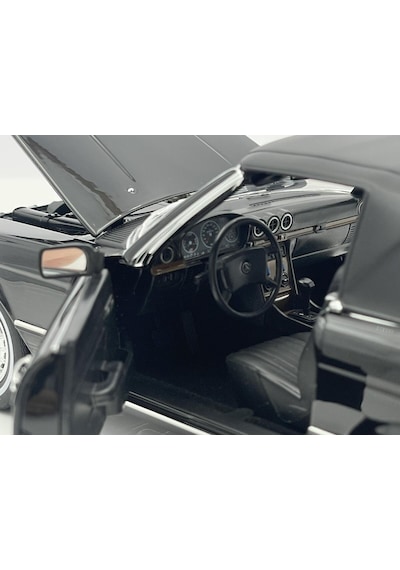 1:18 Norev 1979 Mercedes 450sl R107 Us-version American Gigolo Black Diecast Metal Minyatür Model Araba 25cm