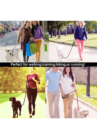 Technosmart Köpekler Için Gezdirme Tasması Reflektörlü 130 Cm Hal Siyah