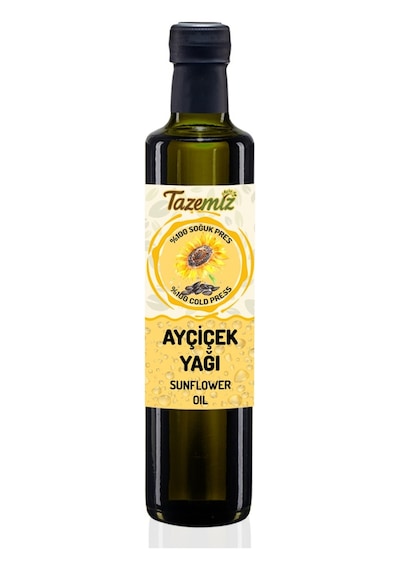 Tazemiz Soğuk Sıkım Ayçiçek Yağı 500 ML