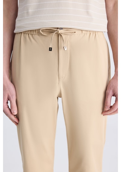 D's Damat Ds Damat Relaxed Fit Pilesiz Bej Diyogonal Tencel -pamuk Karışımlı Likralı Jogger Pantolon 4hc03ad05321m Bej