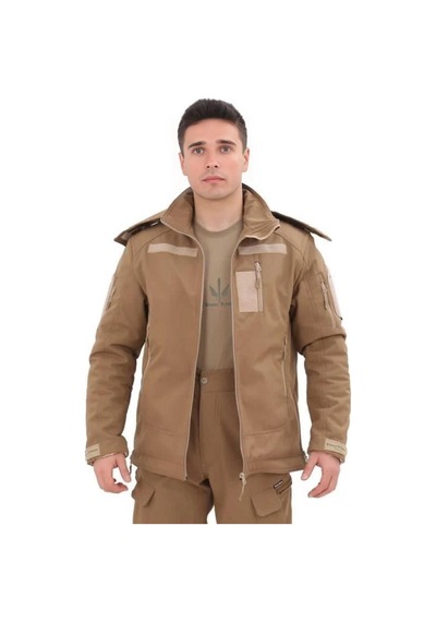 Terrien Dağcı Kıyafeti Avcı Giysisi Single Sword Su&rüzgâr Geçirmez Kapüşonlu Softshell Kışlık Erkek Mont Çok Renkli