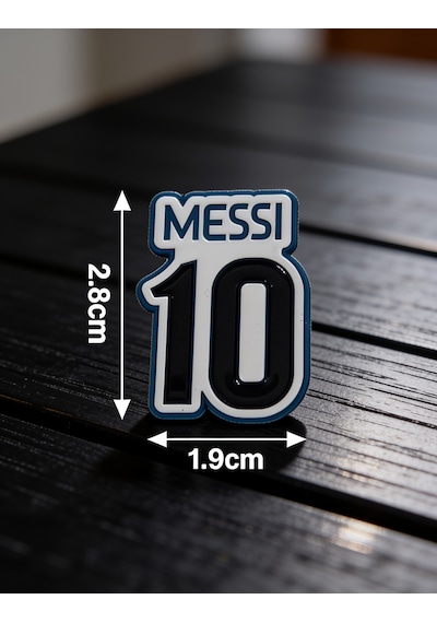 10 Üzerine Messi Telefon Sticker 3d Metal Tasarım, Arka Süs A300138