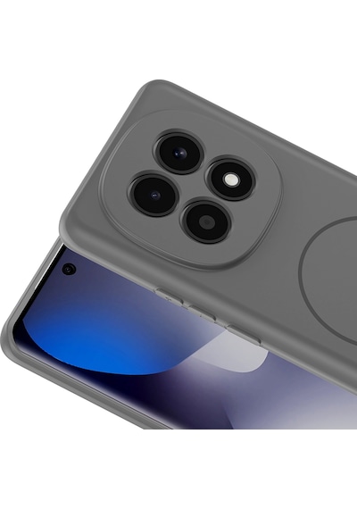 Maks Technology Redmi Note 15 4g Kılıf M-safe Şarj Özellikli Mkst Meta Kapak - Titanyum-gri Titanyum Gri