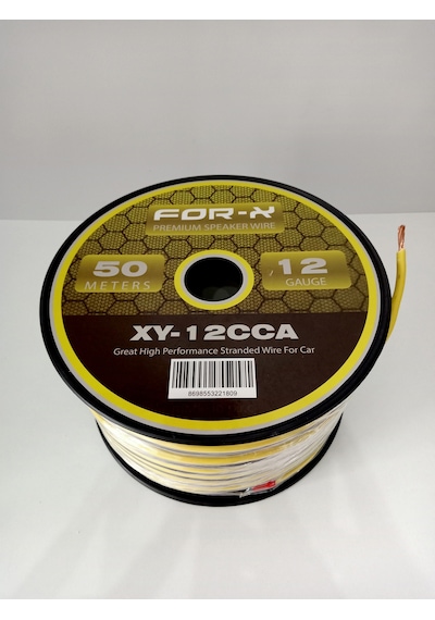 12ga Bass Ve Hoparlör Kablosu - Xy-12 Cca Bass Kablo 12ga 5 Metre