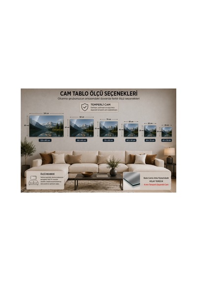Ay Işığı Sahili Cam Tablo 4 Mm Temperli Cam Üzerine Premium Uv Baskılı Dekoratif Deniz Manzaralı Duvar Tablosu Salon, Yatak Odası Ve Ofis Dekoru