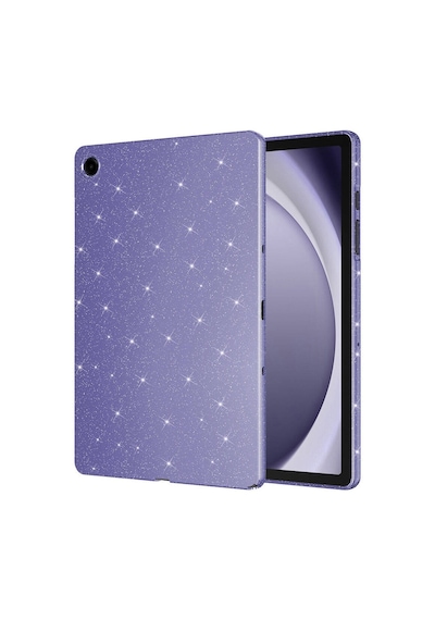 Galaxy Tab S9 Fe Simli Parlak Görünümlü Uyumlu Zore Tablet Koton Kılıf-derin Mor