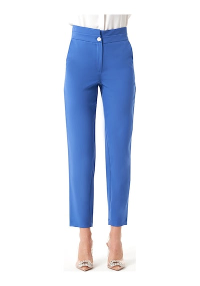 Mizalle Kat Kemerli İndigo Pantolon İndigo