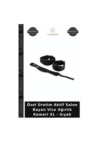 Özel Üretim Aktif Salon Bayan Vice Ağırlık Kemeri Xl - Sıyah